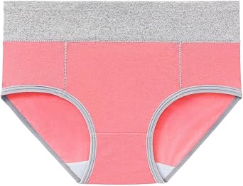 Generic Seamless Underwear for Women 5 Pack Cotton High Waist Panties Ladie Soft Brief Breathable Full Coverage Underpants