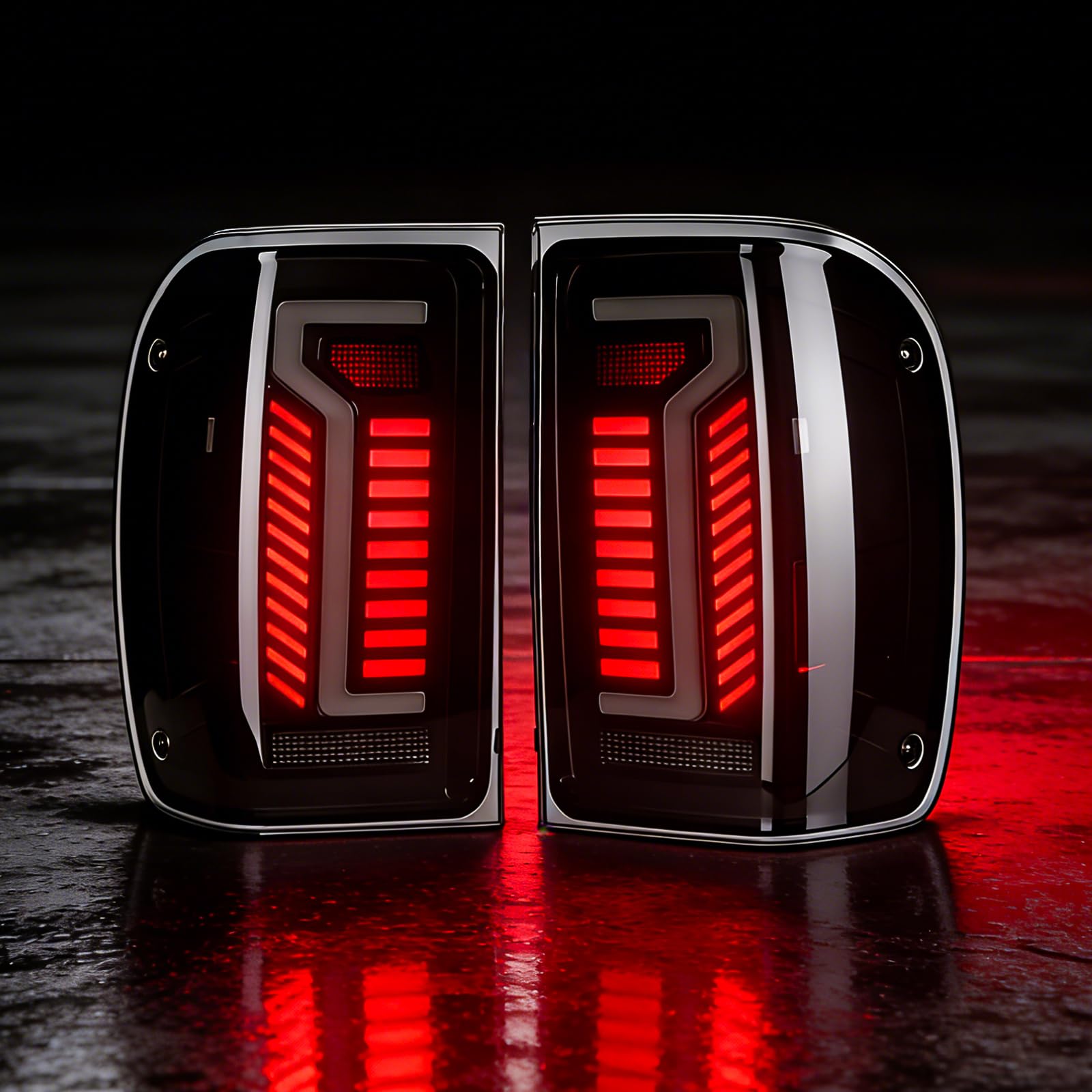 Photo 1 of Daikokuya Sequential Full Led Tail Lights Compatible with 2001-2011 Ford Ranger Starting Animated, Dynamic Turn Signal, Brake Light, Reverse Light Smoked Rear Light Assembly, Smoked