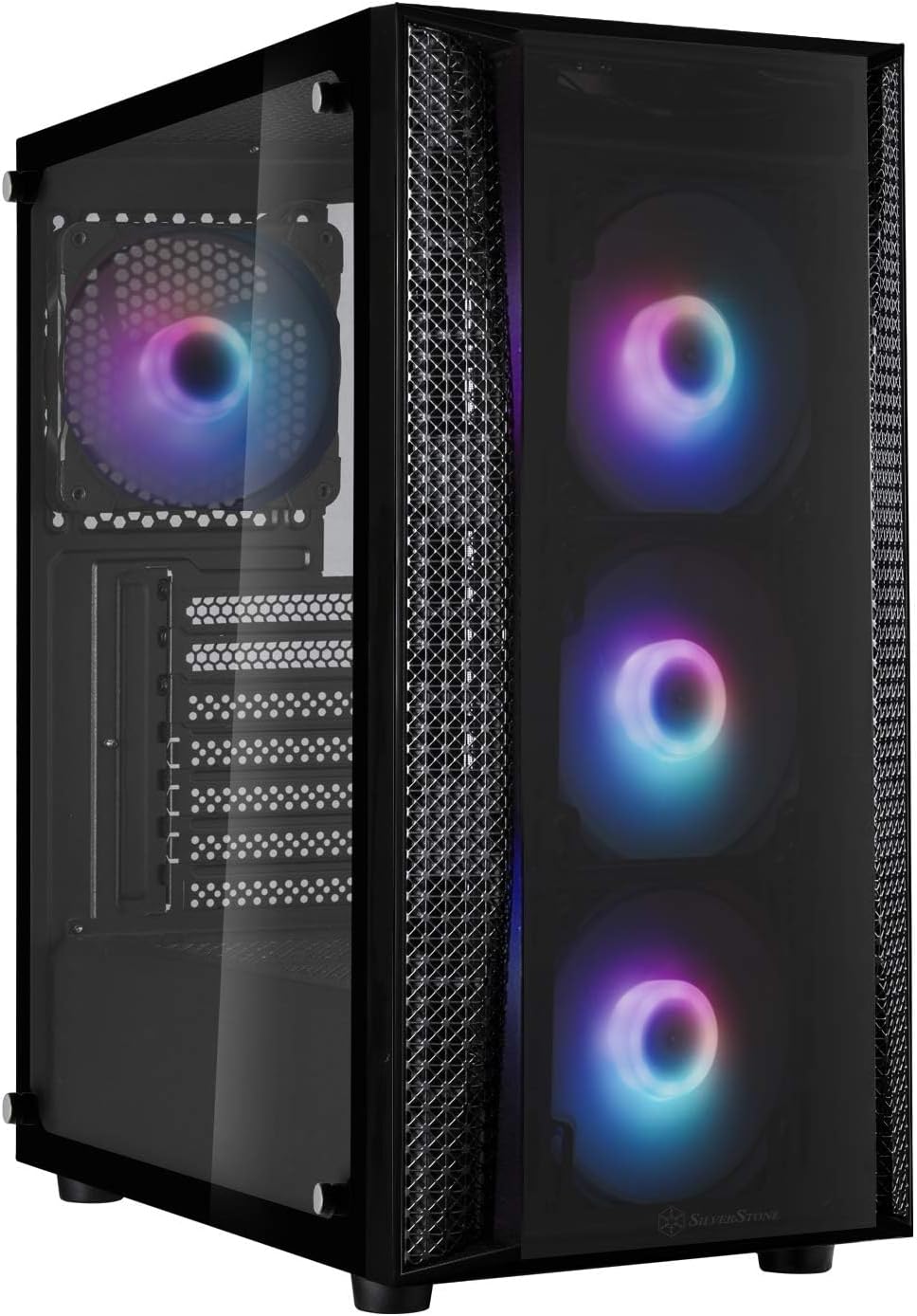 Silverstone FARA B1 PRO, ARGB Lighting Tempered Glass mid Tower ATX Chassis, SST-FAB1B-PRO