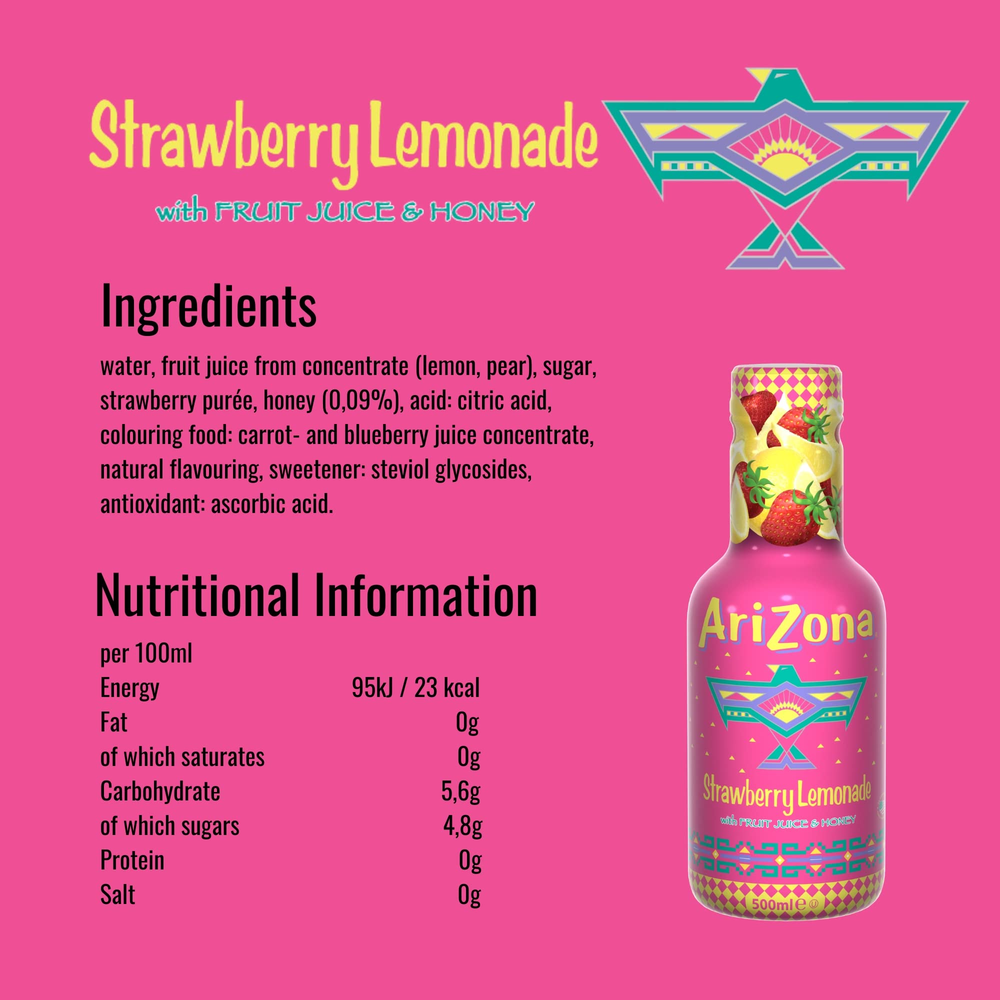 Arizona Citronnade Fraise 6 x 50 cl