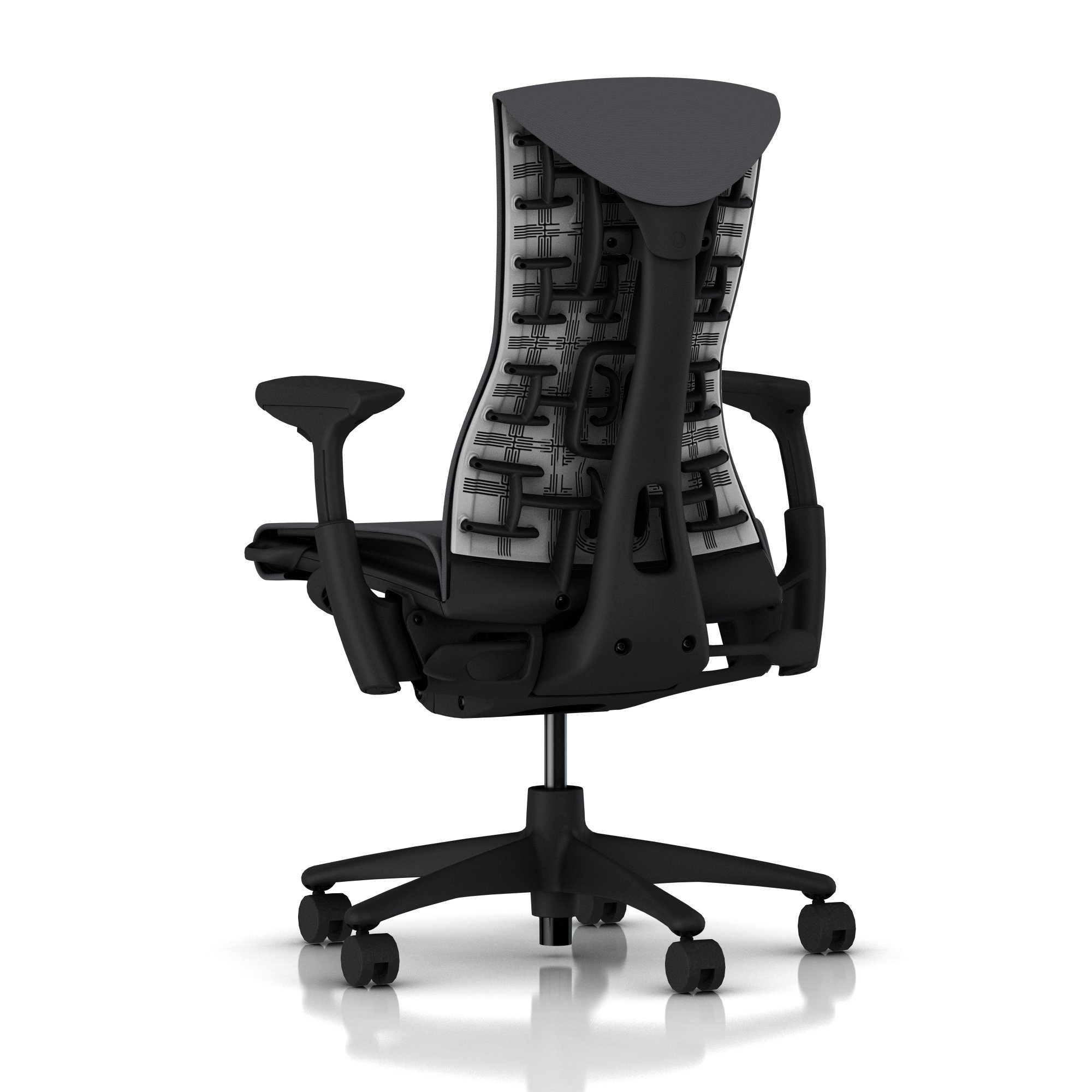 Herman Miller Embody Chair Fully Adjustable Arms Graphite Frame and