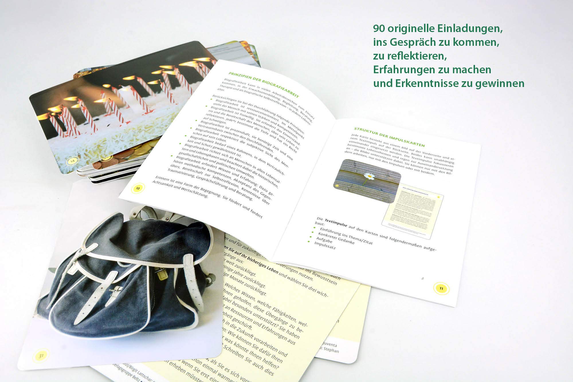 90 Impulskarten Biografiearbeit: Ressourcenorientierte und ermutigende Impulse für die Praxis (Kartensets für die Soziale Arbeit)