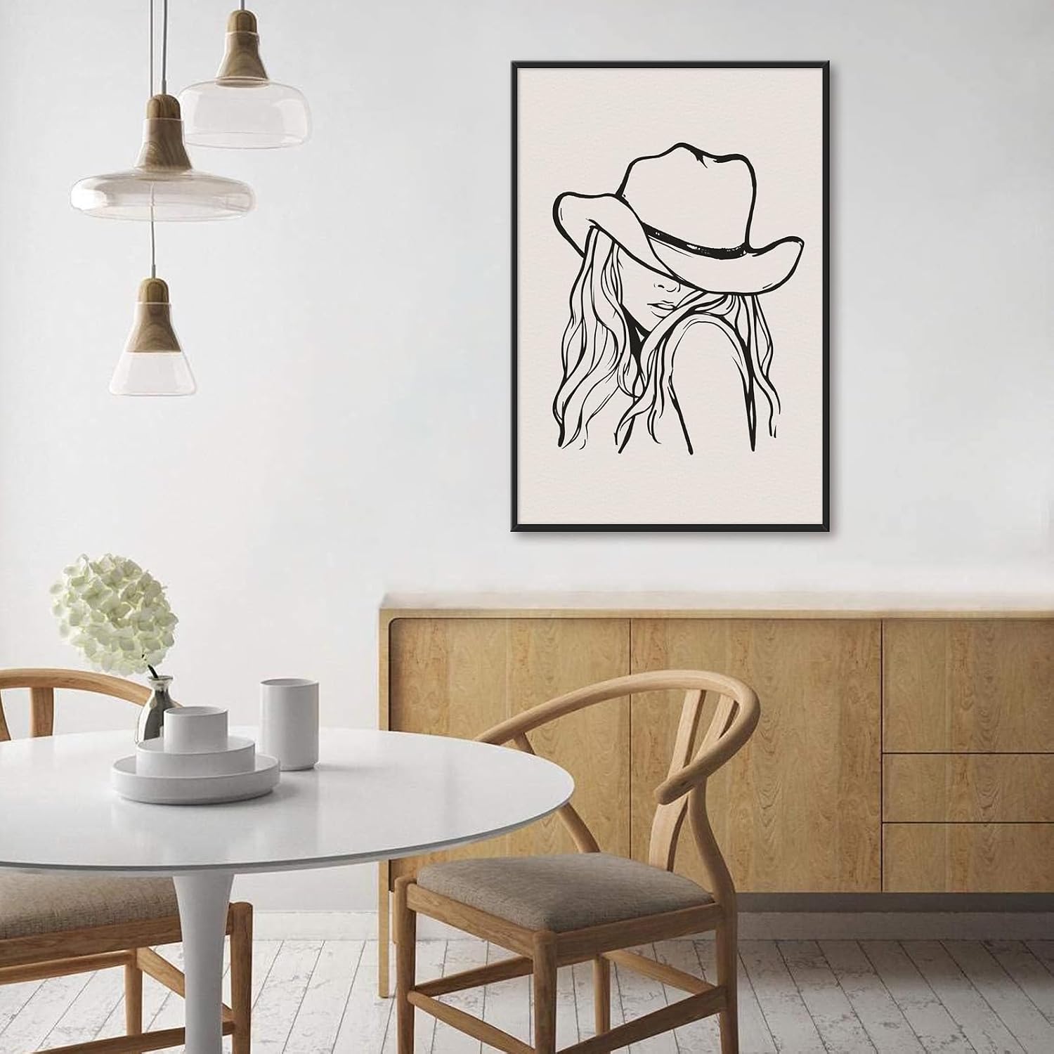 Lienzo Decorativo Abstracto Boho Geométrico, 60x90 Cm, Sin Marco, Para Sala, Dormitorio U Oficina