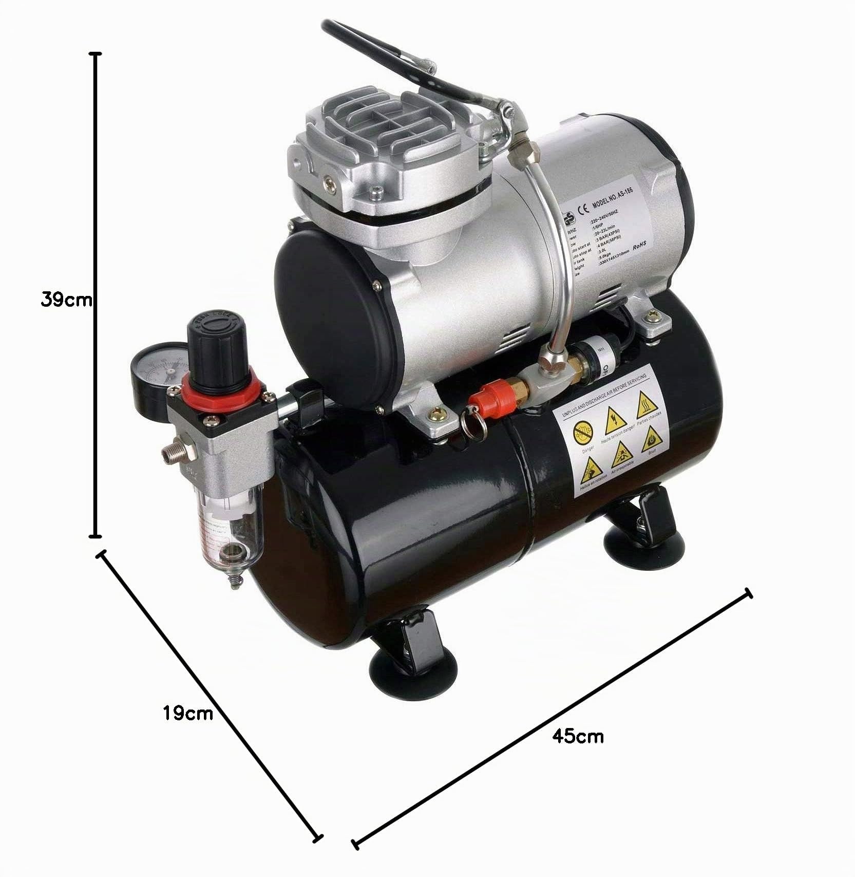 Compresor do aerografu Butla 3L Fengda AS-186