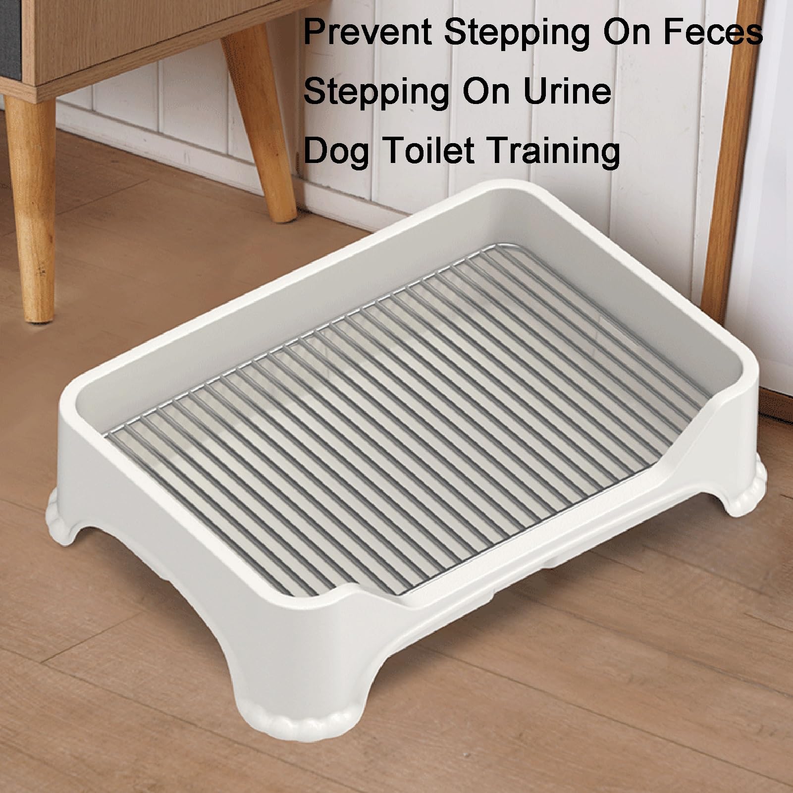 Inodoro para perros para mascotas de interior, diseño de doble capa para perros Mantiene las patas de su mascota secas Protege los pisos y limpia fácilmente Adecuado para perros pequeños y mantiene (