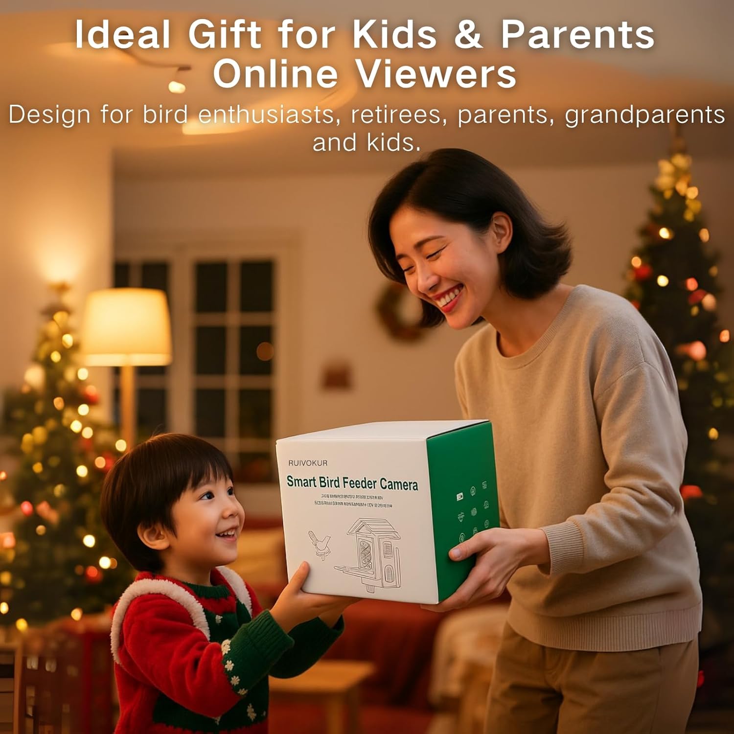 Bird Feeder with Camera with Solar Panel, Smart Bird Feeder Wireless Outdoor with Ai Identify 11000+ Birds Species, 2k Hd Video Live Stream View, Instant Arrival Alerts, Gifts - Image 9