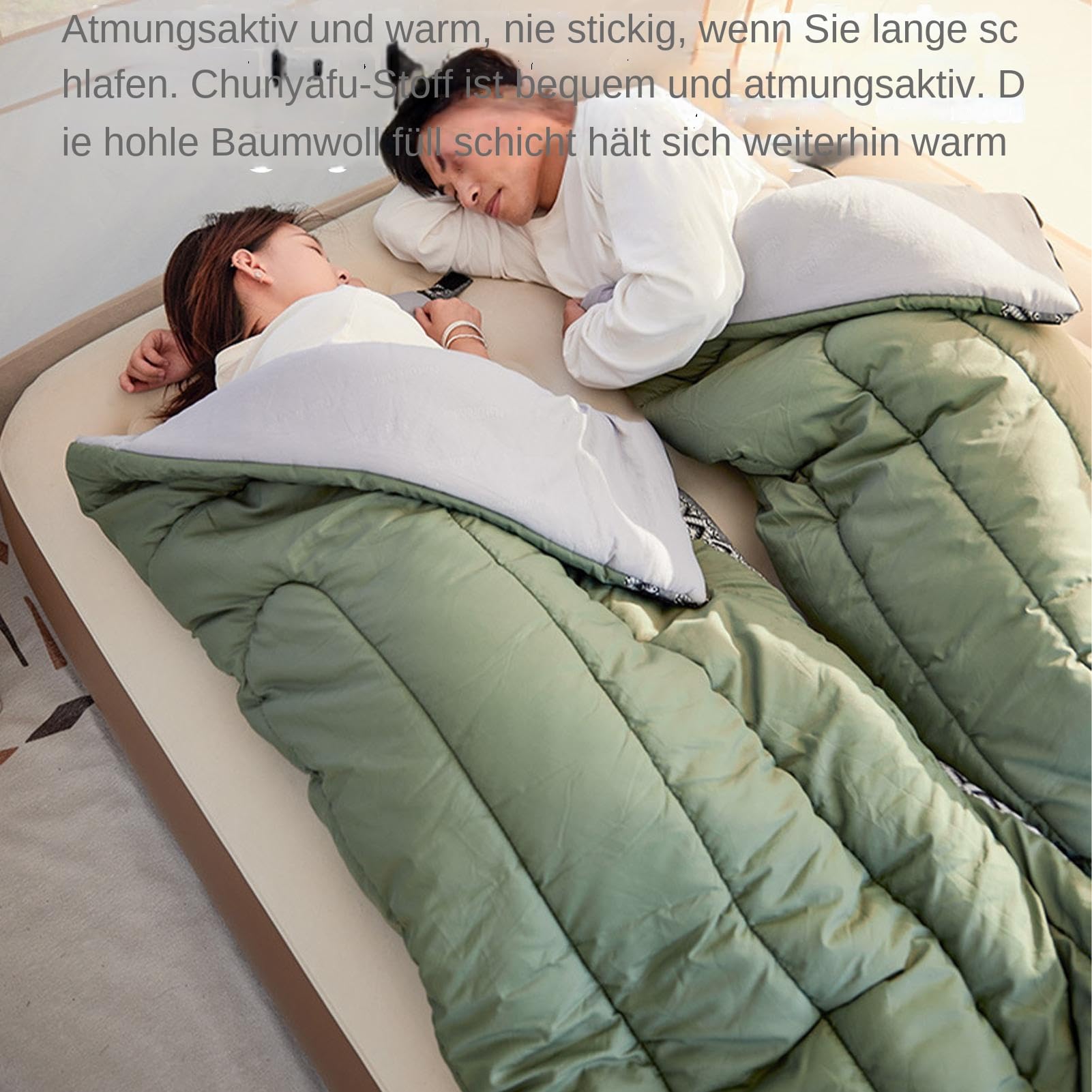 Sacos de dormir, bolsas de dormir de camping - sacos de dormir para adultos clima frío, una máquina de senderismo lavable que es importante para la familia de amigos