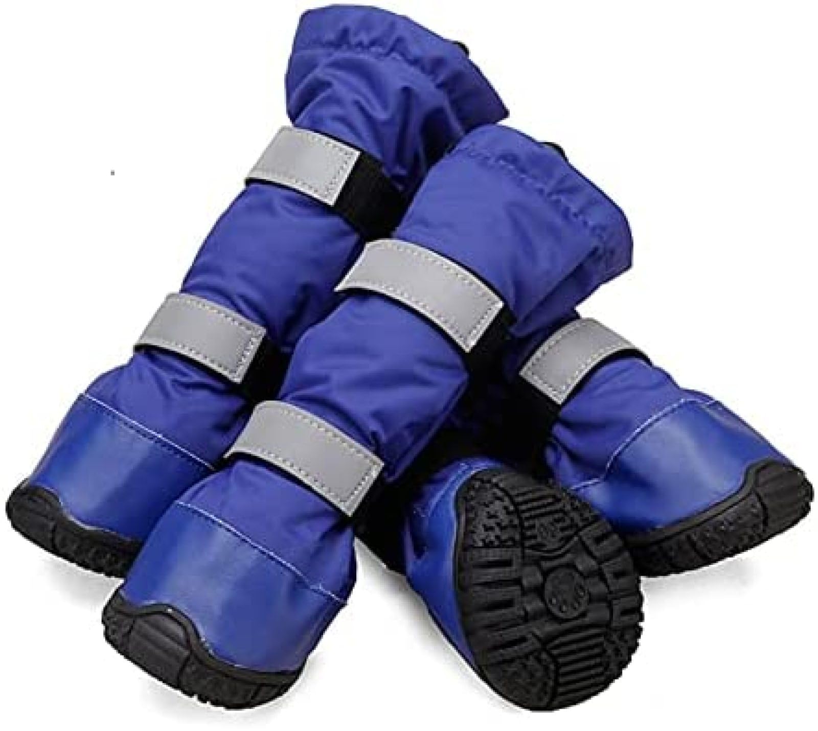 Chaussures pour Chiens De Taille Moyenne Imperméables Bottes d'hiver en Plein Air Chaussons pour Chiens Chauds Longs Antidérapants Chaussures De Pluie Chien Durable,Noir,L 80,Constructive23