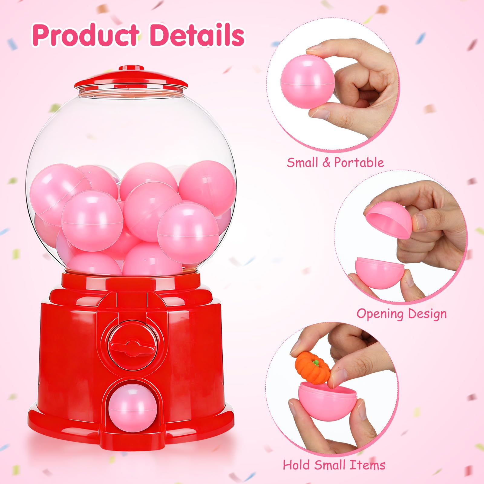 Allecto Plus - 49 boules de Noël incassables de 3 cm pour sapin de Noël