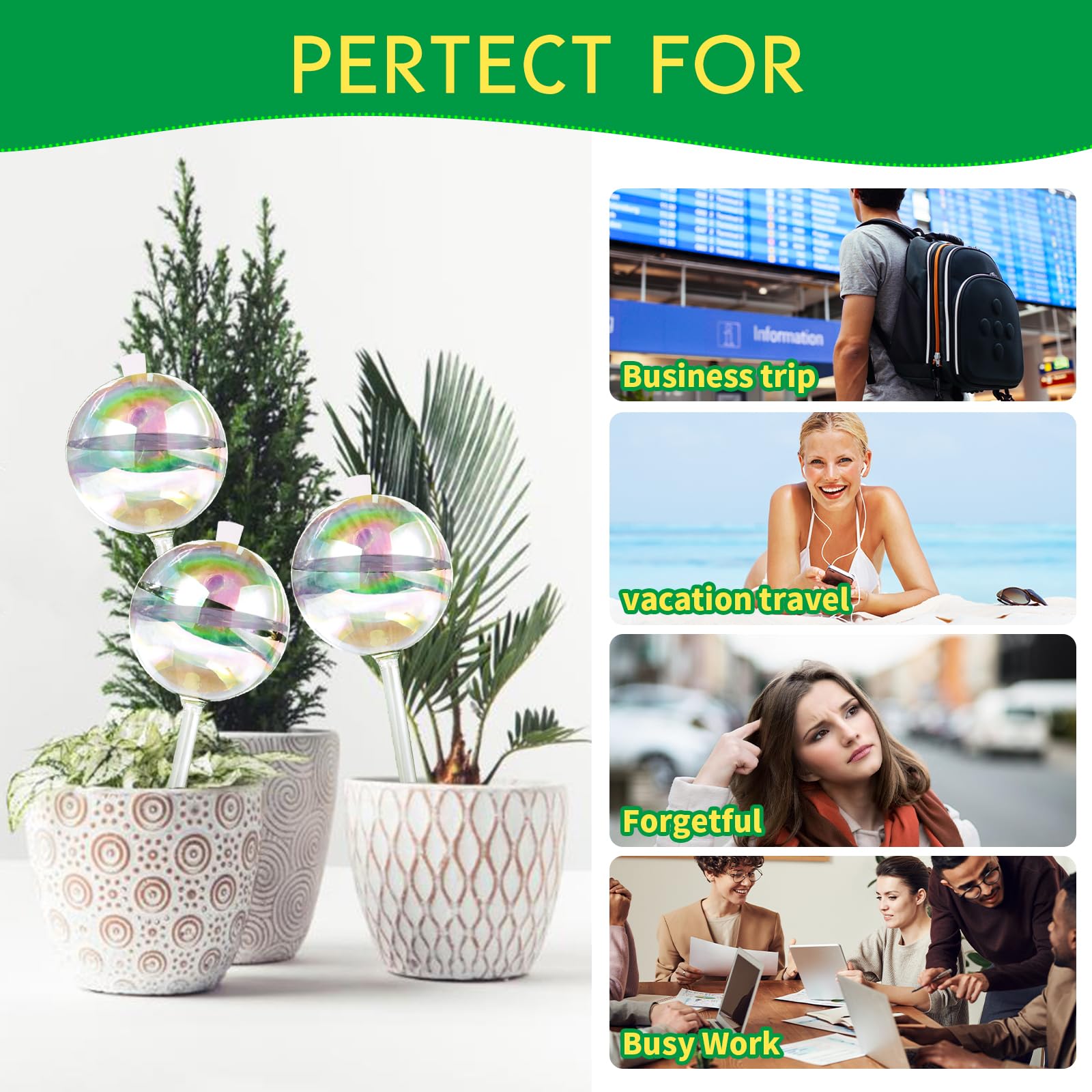 Amazon.com: 13 oz Up 2 Weeks Large Plant Watering Globes - Self Watering  Bulbs for Indoor & Outdoor Plants, Glass Water Globes, Slow Watering for  Plants While Away, Self Watering Planter Insert