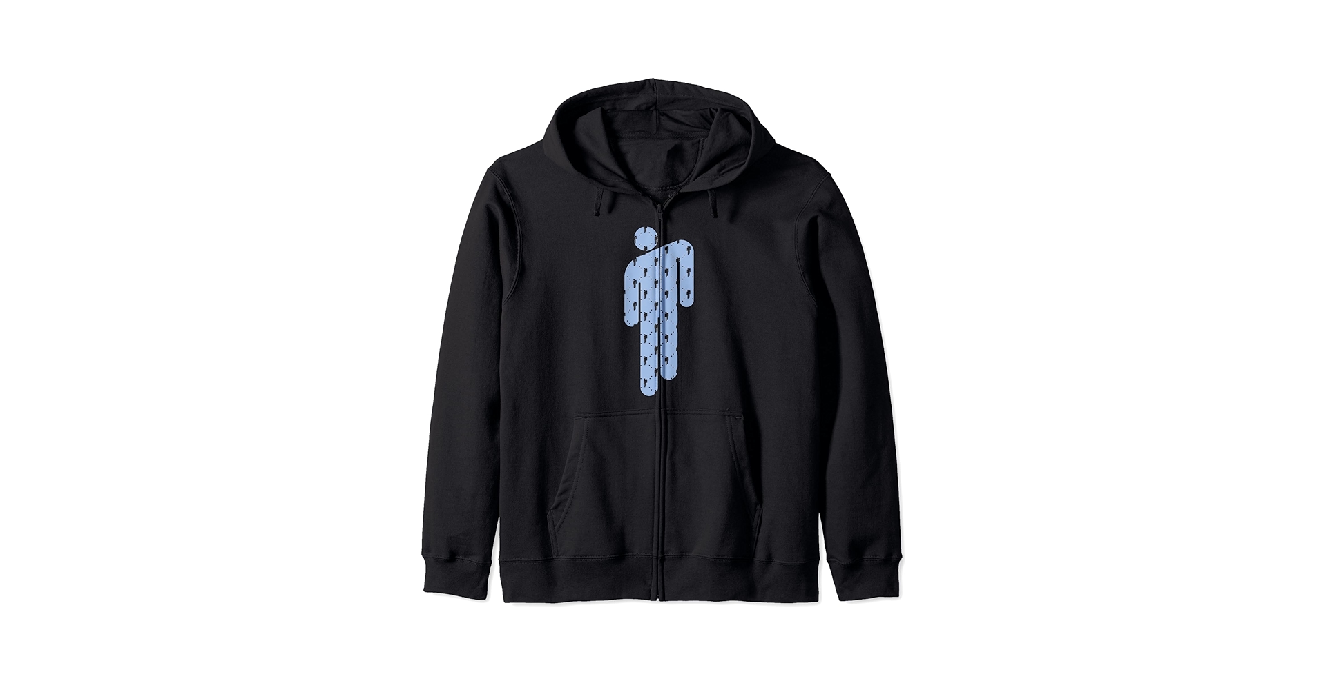 Amazon.com: Billie Eilish Official Blue Blohsh Zip Hoodie