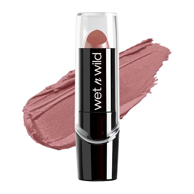 wet n wild Silk Finish Lipstick Hydrating Rich Buildable Lip Color Formulated with Vitamins A E Macadamia for