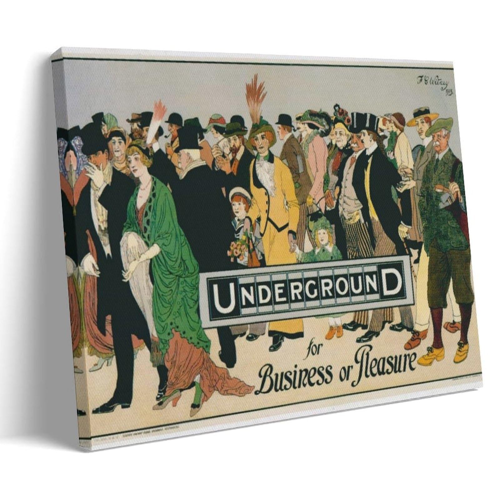 UNDERGROUND for Business Or Pleasure Poster Stampa su Tela Decorazione Pittura Soggiorno Arte Murale Camera Da Letto Pittura Pittura Moderna Home Boy Camera Stampa Pittura Ragazze Vacanze Wan