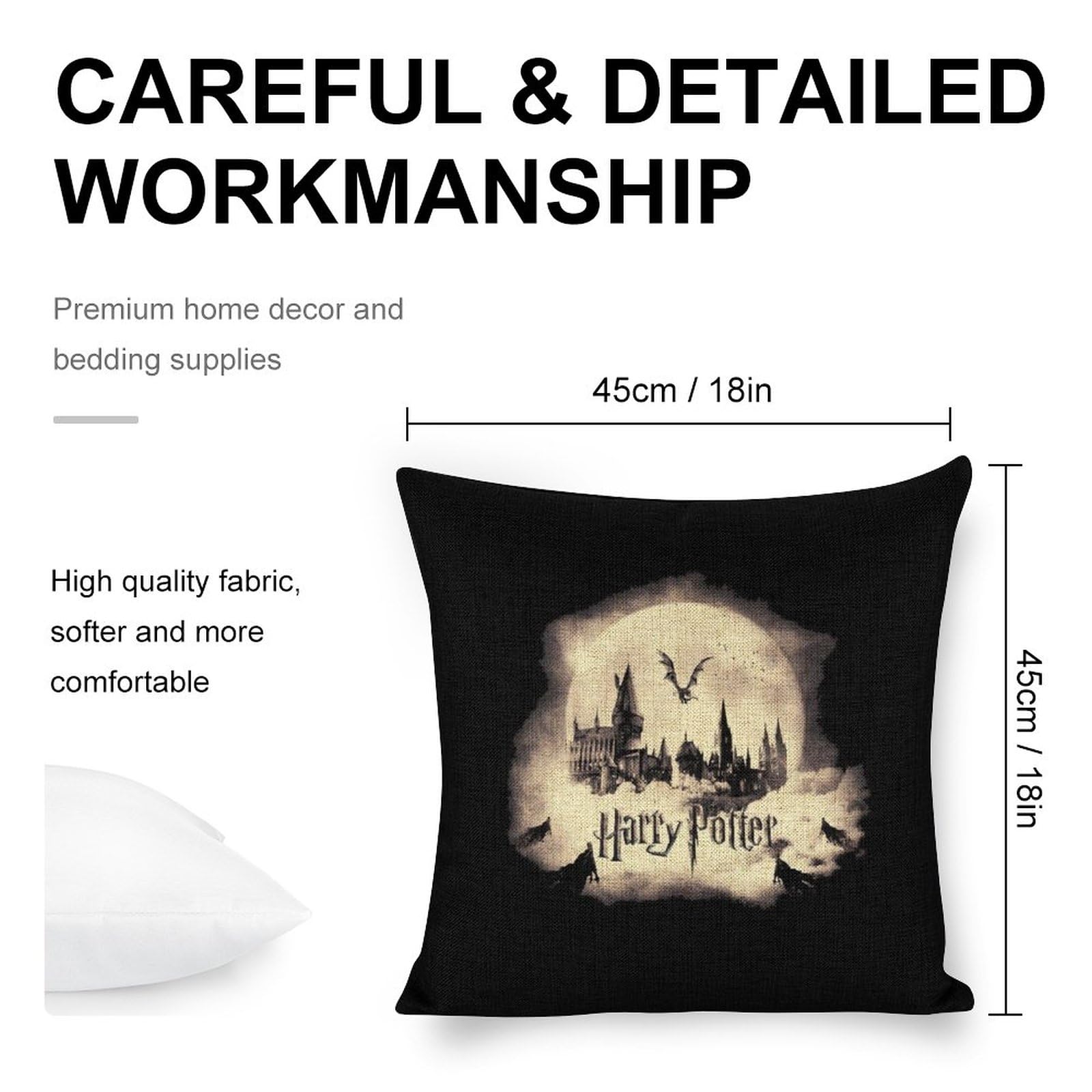 Amazon.co.jp: ハリーポッター クッションカバー 45 45 北欧 2枚セット