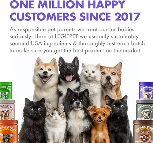 Miniatura 8 de Suplemento de cáñamo para cadera y articulaciones para perros, 120 masticables suaves hechos en Estados Unidos, glucosamina funcional para perros,