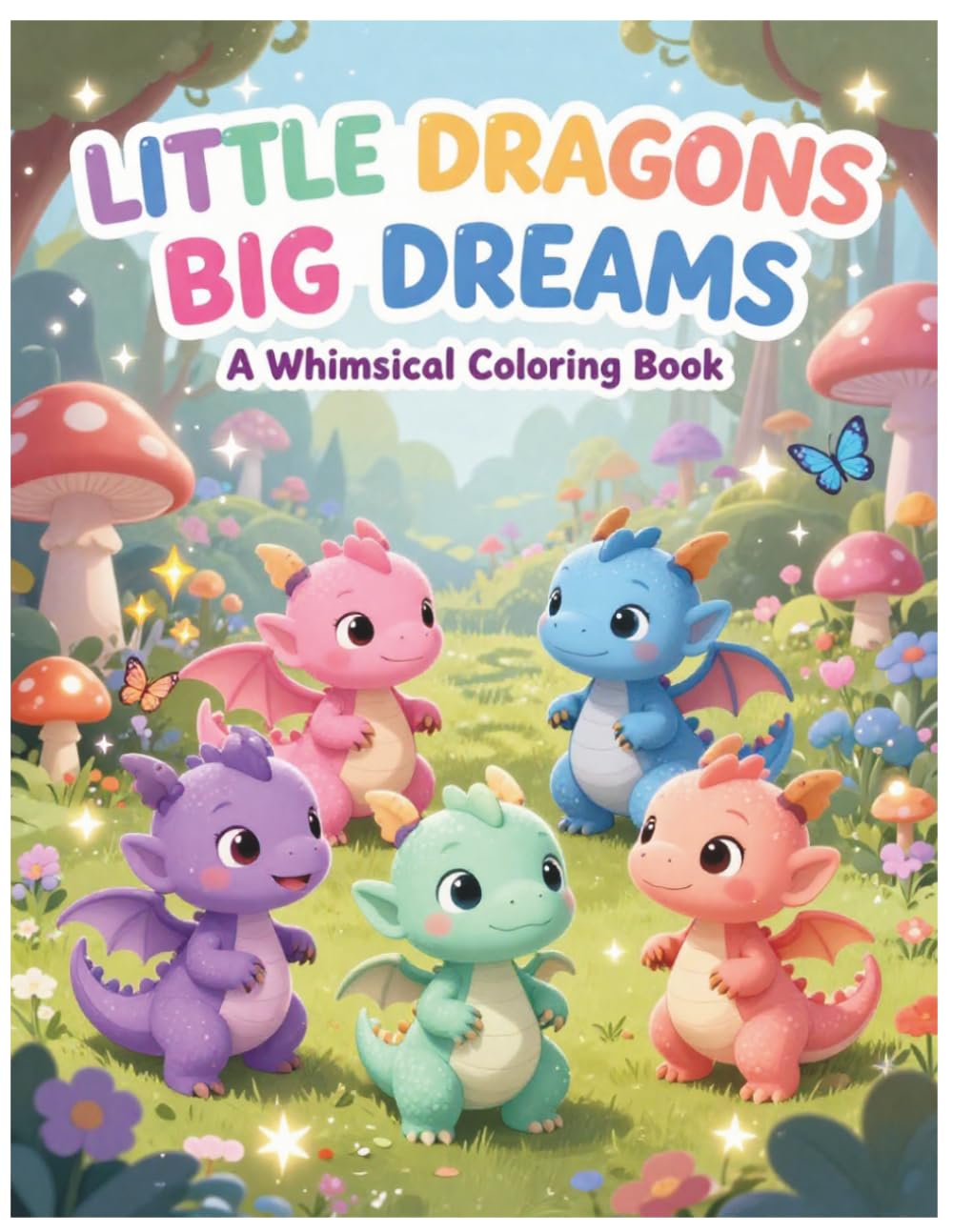 Little Dragons Big Dreams: A Whimiscal Coloring Book