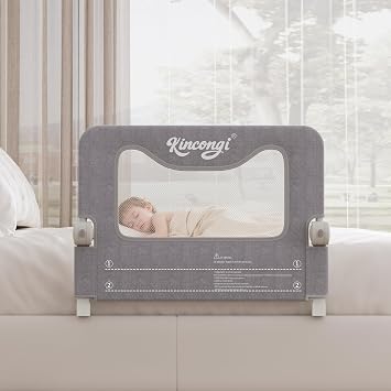 Bed Rail for Toddlers, 32 Inch Swing Down Toddler Bed Rails