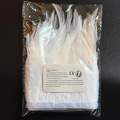 Miniatura 9 de Shekyeon 2 yardas de decoración para vestido con plumas de cuello de gallo