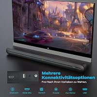 Heymell 150W Soundbar Beépített Mélynyomóval - Zajmentes Tiszta Hangzás, DSP, 3D, Bluetooth 5.0, HDMI ARC, Optikai Csatlakozás, 8 Hangmód TV 7