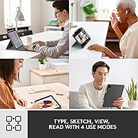 Vista 2 de Logitech Combo Touch iPad Pro de 11 pulgadas (1ª, 2ª, 3ª, 4ª generación - 2018, 2020, 2021, 2022) Funda de teclado Oxford Gris Crayón Lápiz digital