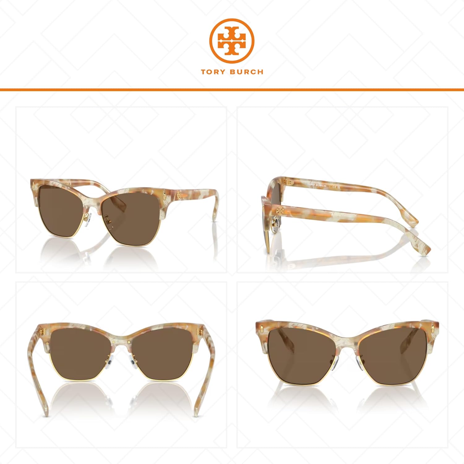 Tory Burch TY7199 Cat Eye Sunglasses for Women +BUNDLE with ACCESSORY EYEWEAR KIT - Image 3