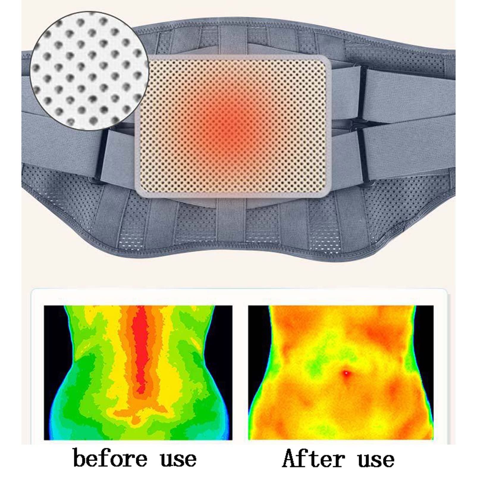 Cintura di Supporto per Tutore Lombare per Alleviare Il Mal di Schiena, La Scoliosi Regolatore di Vita Regolabile per Allenamento per Donna, Uomo Support (Size : XXL/XX-Large)