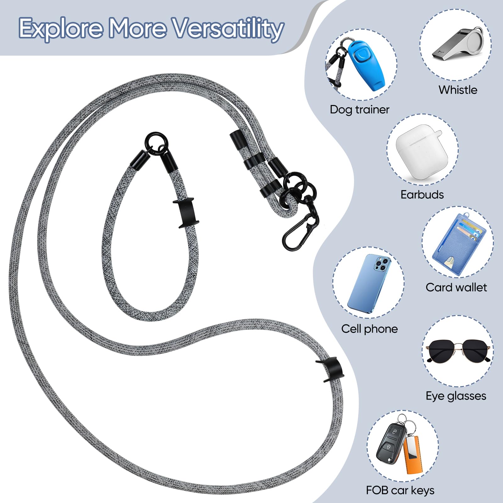 Amazon.com: JingRoom Adjustable Crossbody Cell Phone Lanyard  display picture 2