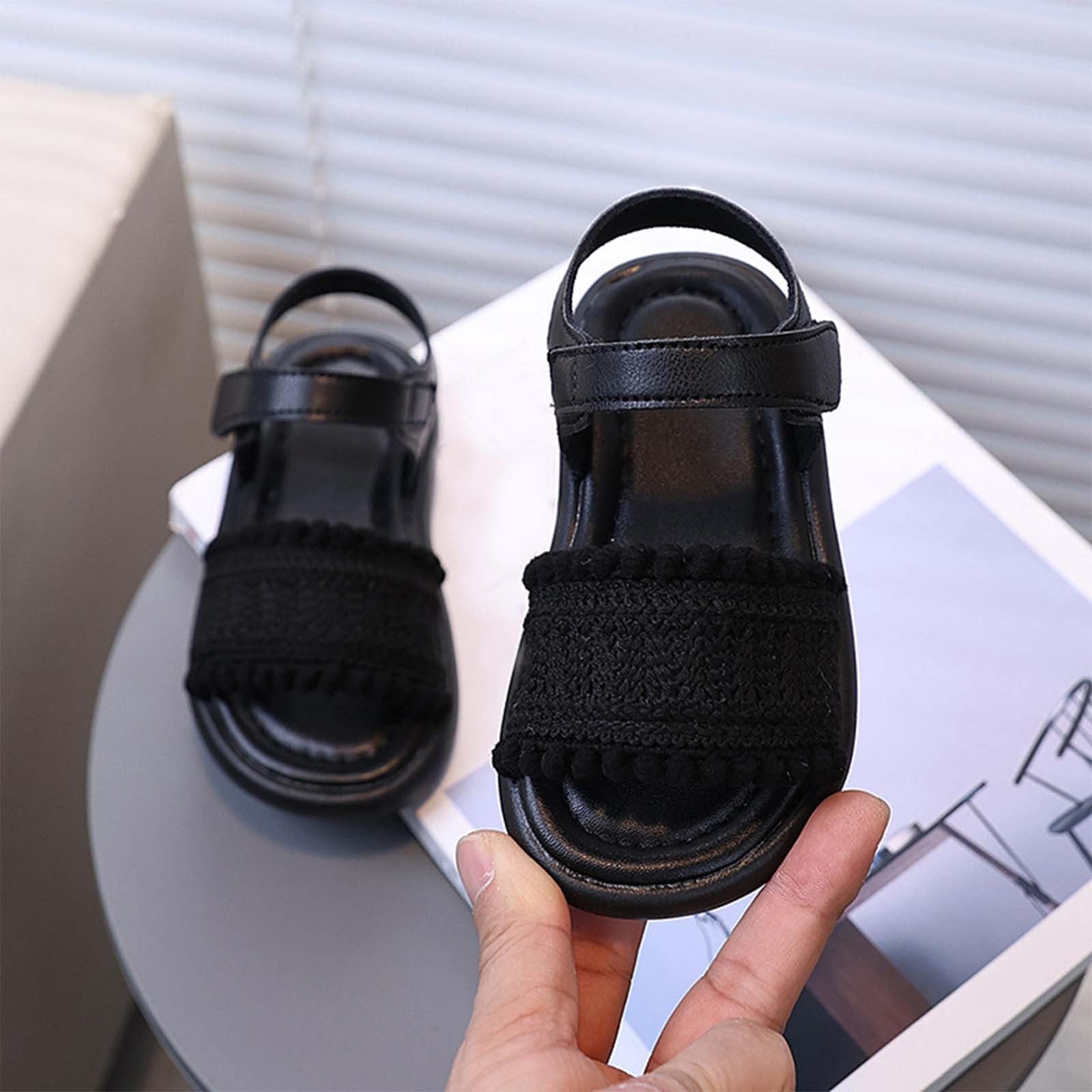 MMRTDJDR Generisch Dziewczę ły Maluch Miękka Podeszwa Casual Letnie Buty Oddychają Wygodne Slip On Pure Color Maluch Buty