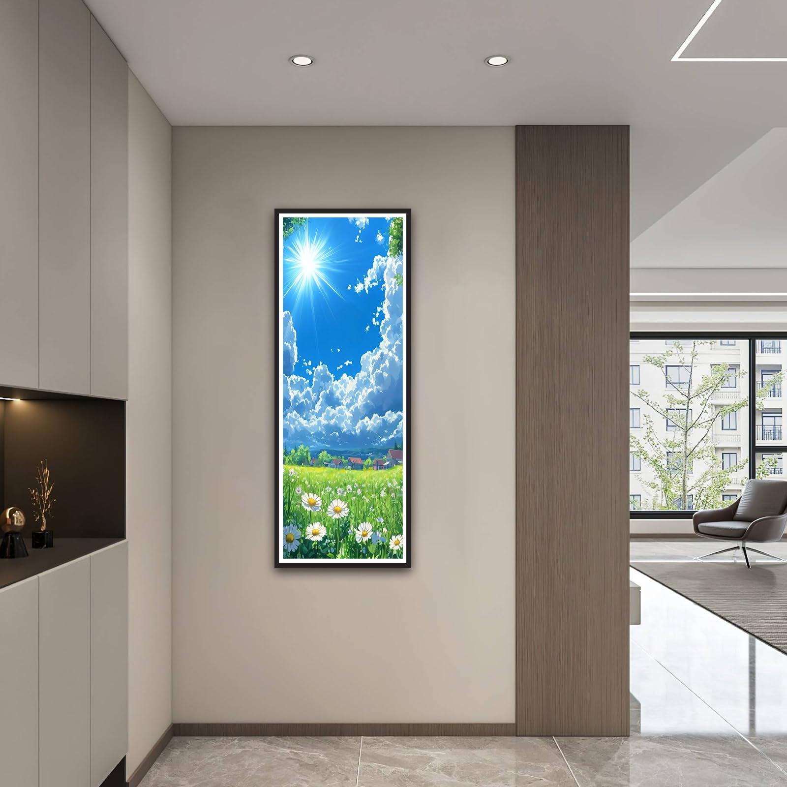 ZHUMUTO Diamond Painting Erwachsene Groß XXL 60x160cm Sommerwiese