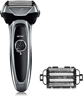 Panasonic Arc5 Electric Razor for Men ES-LV65-S + Replacement Outer Foil WES9173P, 5 Blade Shaver and Trimmer, Shave Sensor and Multi Flex Pivoting Head, ES-COS65, Black