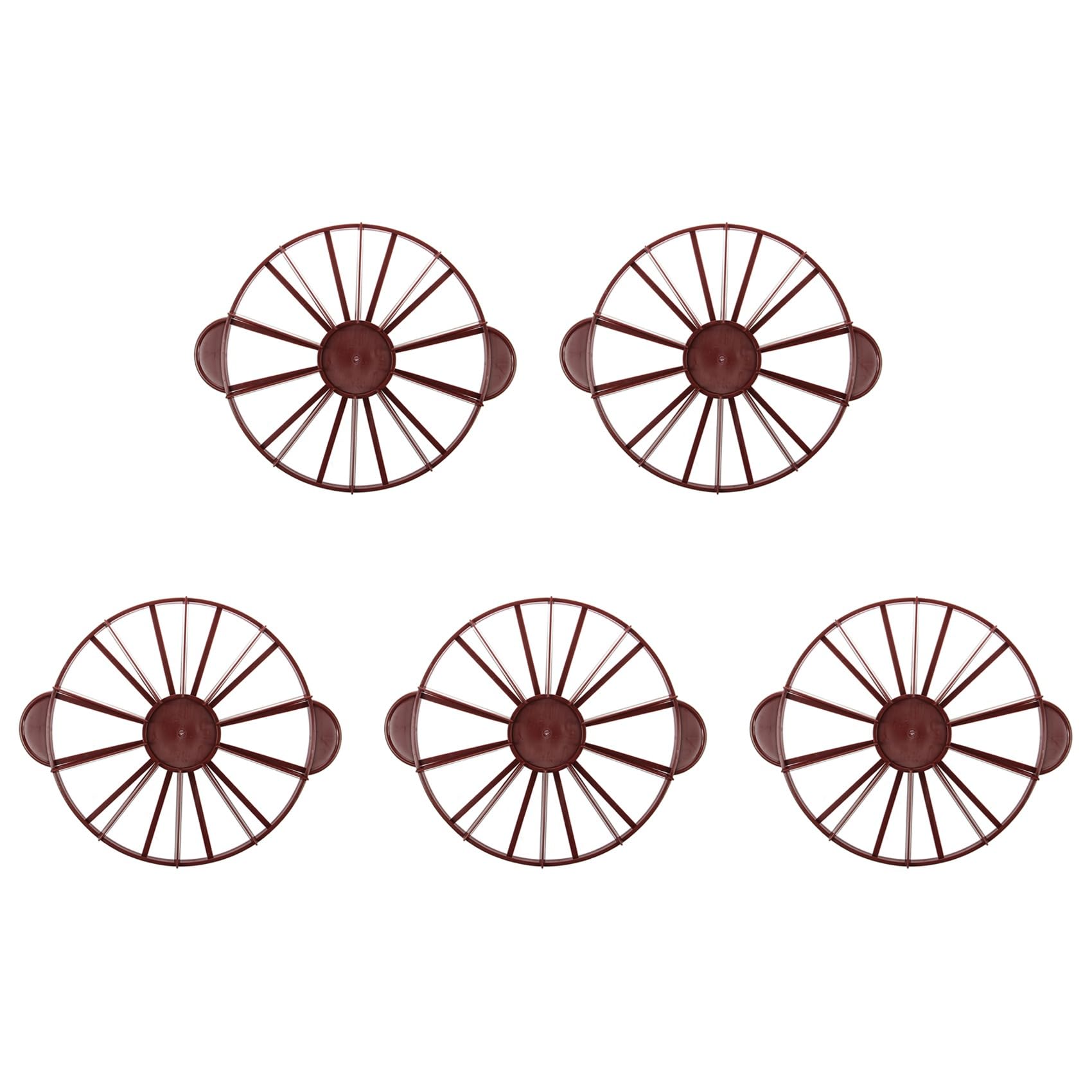 Hndhbfgrt 5X Cake Divider Pie Cake 10/12 Piece Equal Portion Marker Divider Dark Red