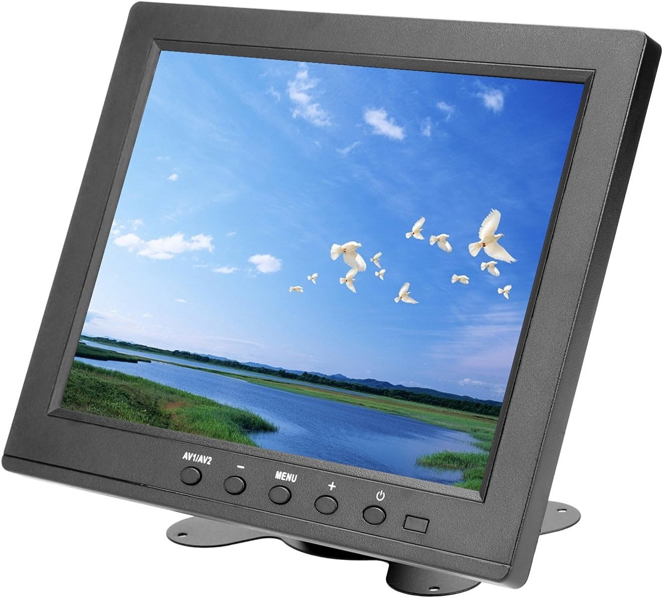 Lanno HD 8inch TFT Color LCD Video Monitor Screen 1204768 VGA BNC AV for PC VCD DVD Home Security Camera Black