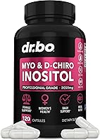 Vista 1 de Myo-Inositol & D-Chiro Inositol Supplement Capsules - 40:1 Ratio Inositol Supplement for Women 2050mg with Vitamin B8 Pills - Natural Supplements