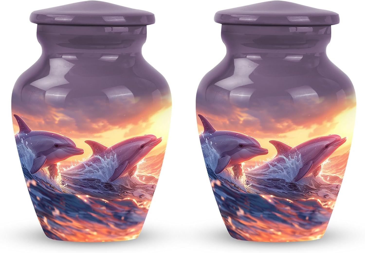 Dolphin Urn for Ashes for Women - Cremation Keepsakes for Ashes - Mini Urn Sets - Urns for Women Human Ashes - 3 Inch Urns for Human Ashes Keepsake - Funeral Ashes Urn (Size - 3inch,1pcs)