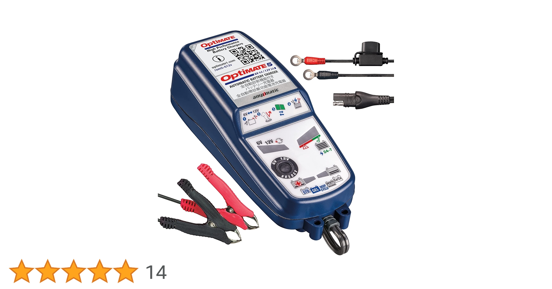 Amazon | テックメイト(TecMATE)【公式】6V/12V兼用 OptiMATE充電器