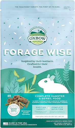 Oxbow Forage Wise Hamster & Gerbil Food, Vitamin Rich Healthy