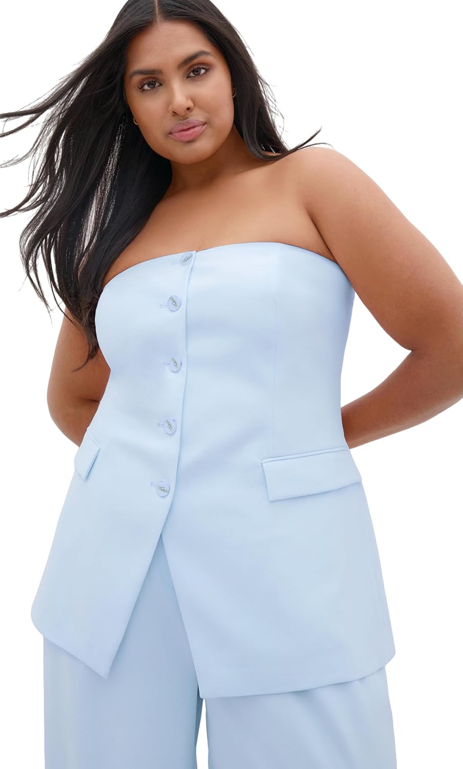 City Chic Plus Size Bustier - Holly Strapless