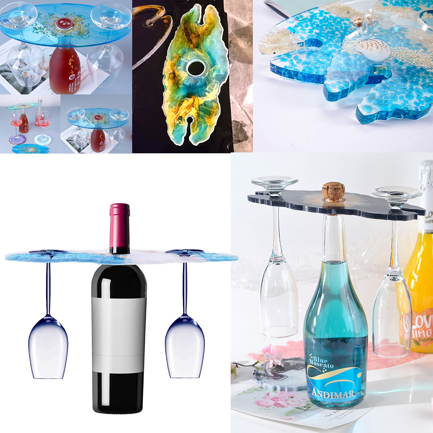 Silicone Wine Rack Molds - DIY Resin Casting -5