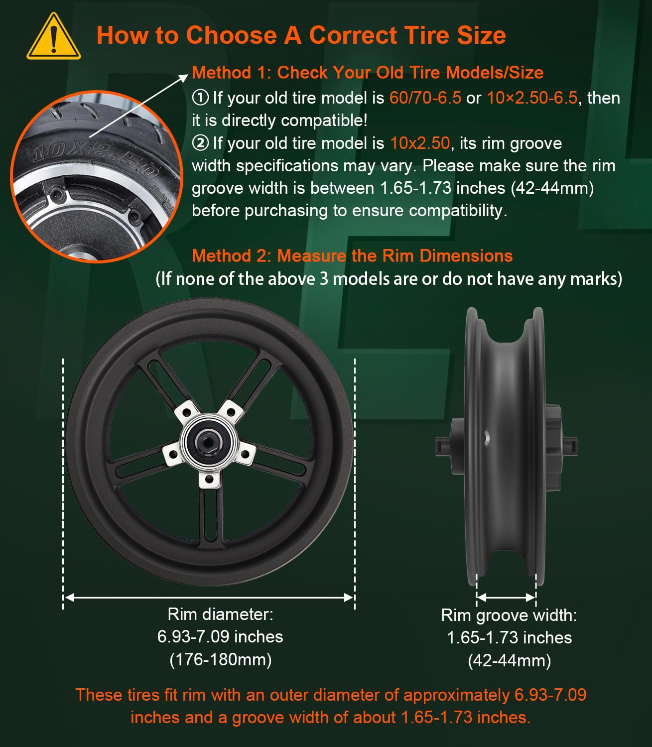 BANGTING 2PCS 60/70-6.5 E Scooter Reifen Tubeless - 10x2.50-6.5 Pannensichere Vollgummireifen, 10x2.50 Vollgummi Geländereifen für Ninebot G30/G30D/G30E/G30LP/G30D 2 und Xiaomi 5/5 Pro/5 Max (Blau)