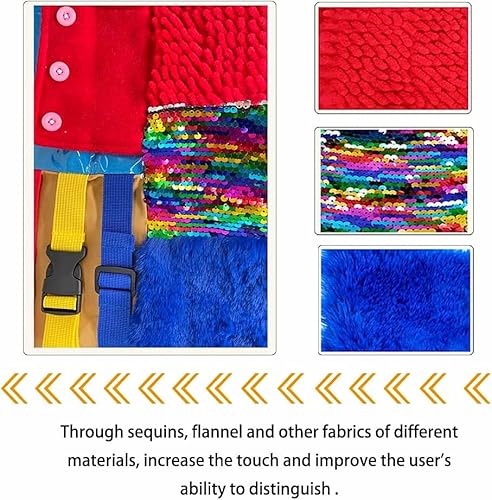 Dementia Fidget Blanket For Seniors-Fidget Blanket For Adults With Dementia-Dementia Products For Elderly-Adult Dementia Activities-Sensory Blanket-Alzheimers Activities-Relief Toys #TOP2