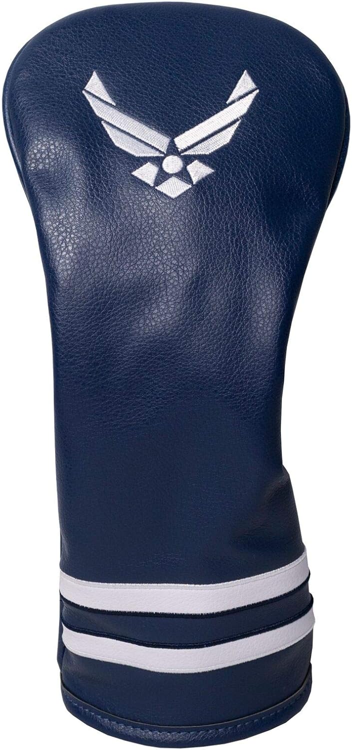 Team Golf Military Air Force Vintage Fairway Head Cover Vintage Fairway Golf Club Headcover, Form Fitting Design, Retro Design & Superb Embroidery