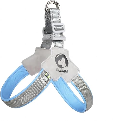 Miniatura 8 de Arnés para perro sin tirones, arnés y correa ajustable reflectante, de fácil control, para perros pequeños y medianos con una correa de cuero