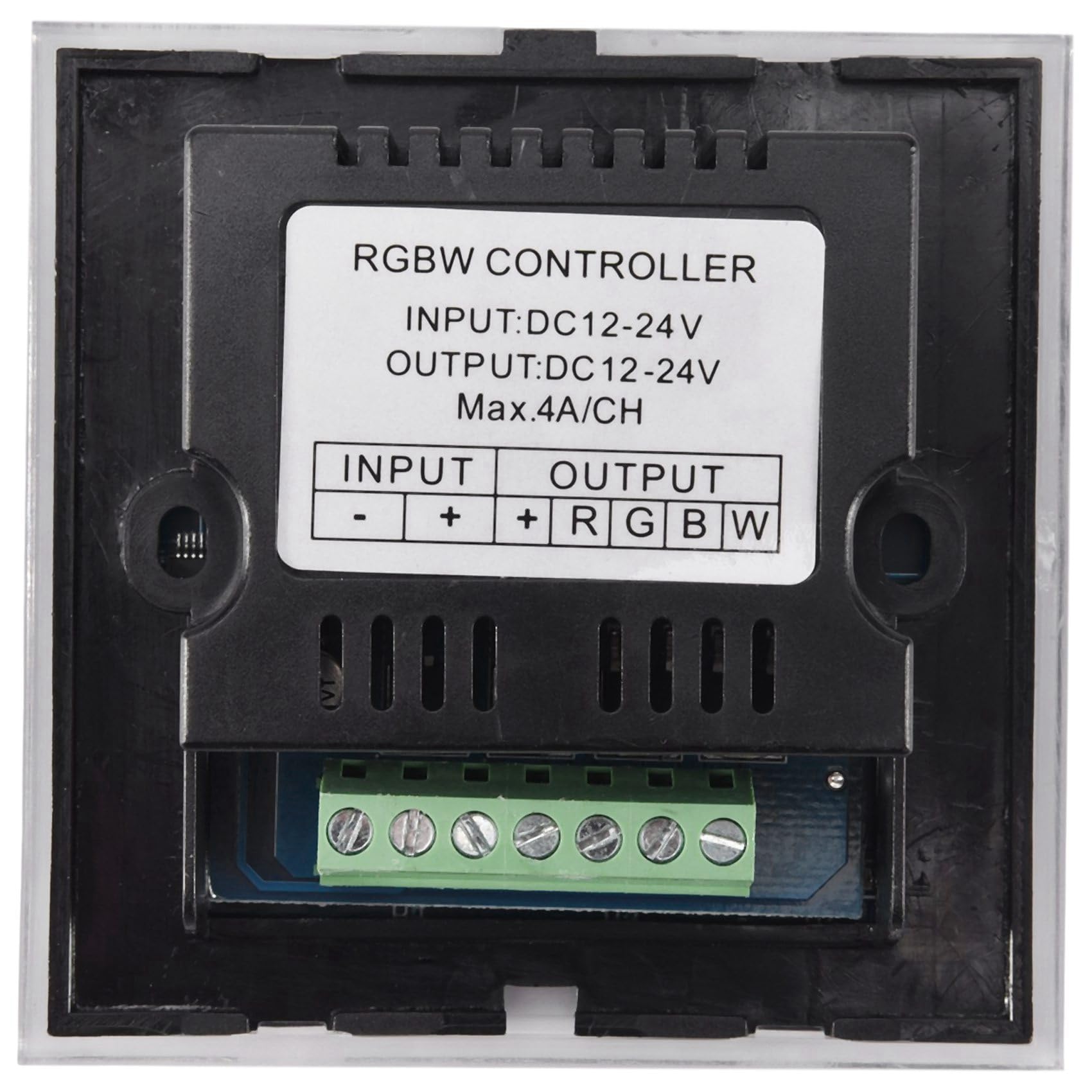 6X DC12V-24V RGB/RGBW Naścienny Kontroler Panelu Dotykowego Panel Szklany Ściemniacz Sterownik do Taśm LED Czarny