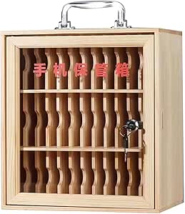 Acrylic Transparent Cell Phone Locker Box 100 Slots, Cell Phone Locker Box 100 Slots Locker Durable Storage Cabinet Wall Mountable Door Locks Keys Visible Sturdy Build Office - View #8