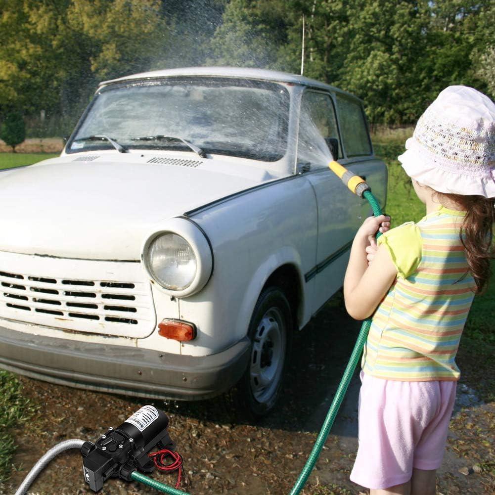 Pompa Acqua Ad Alta Pressione DC 24 V 80 W 5,5 L/Min 130 Psi, A Membrana, Per Camper, Barche, Roulotte e Giardini