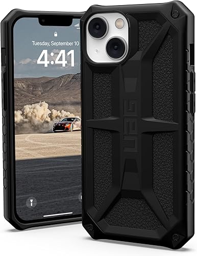 URBAN ARMOR GEAR UAG - Funda protectora para iPhone 14 de 6.1 pulgadas, color negro, resistente a las caídas, ligera, delgada, a prueba de golpes,