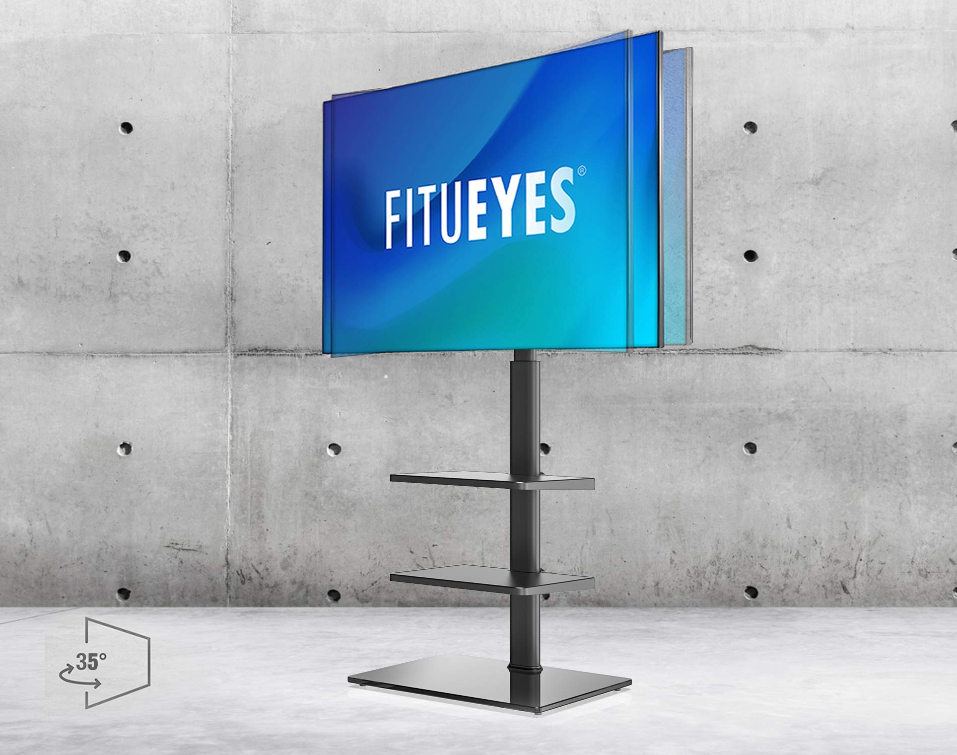 Buy FITUEYE TV Floor Stand for 32 to 60 Inch Universal Cantilever TV