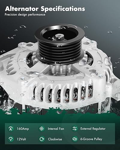 Miniatura 2 de SCITOO Alternador 11295 apto para Chrysler para alternador Town & Country 2008-2010, para Dodge para Grand Caravan Alternator 2008-2010, para Jeep