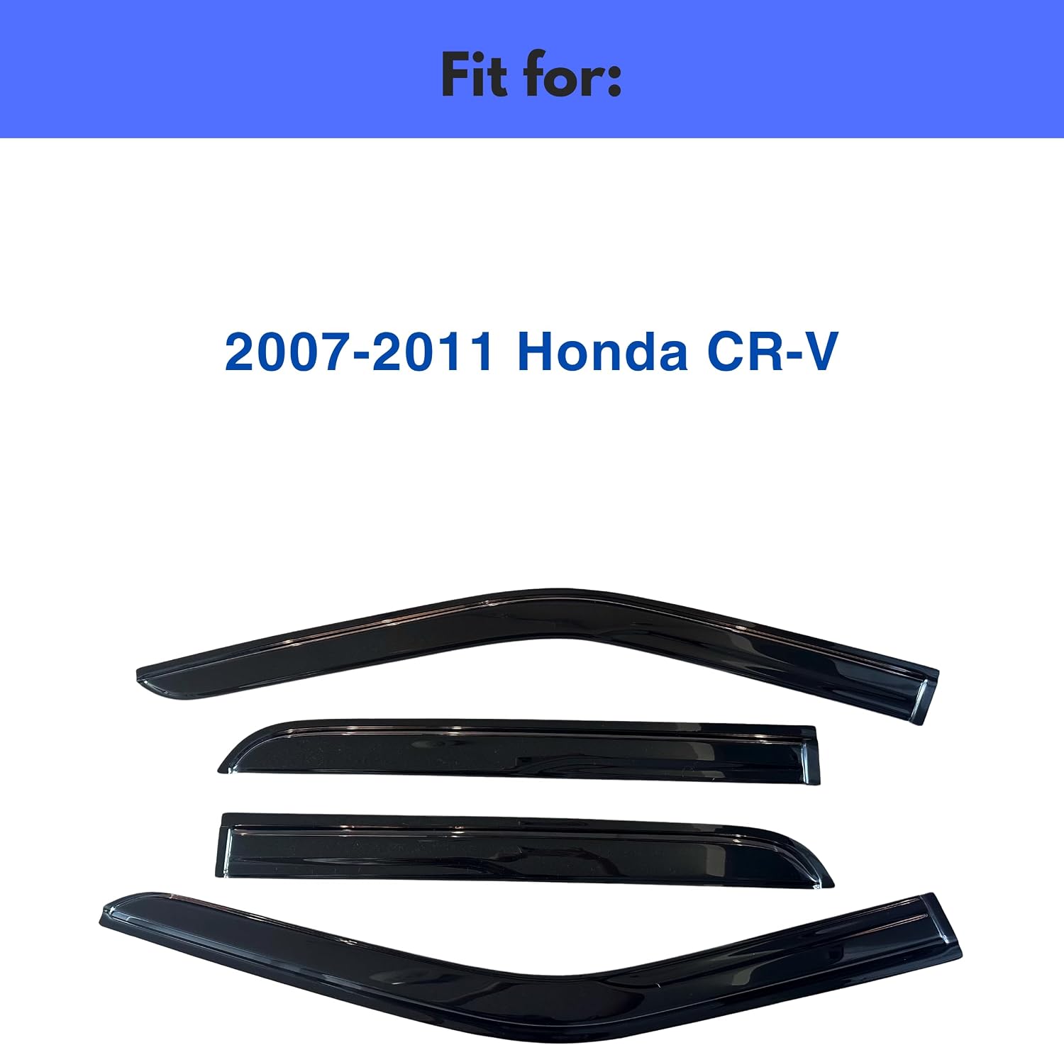 IG Window Visors Fit for 2007-2011 Honda CRV, Out-Channel Rain Guards Vent Wind Deflectors 4PC, Car Accessories for 07-11 CR-V