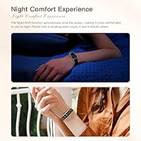 Vista 7 de Rastreador de actividad física para mujer, delicado reloj inteligente con múltiples modos deportivos, monitoreo del sueño, monitor de frecuencia